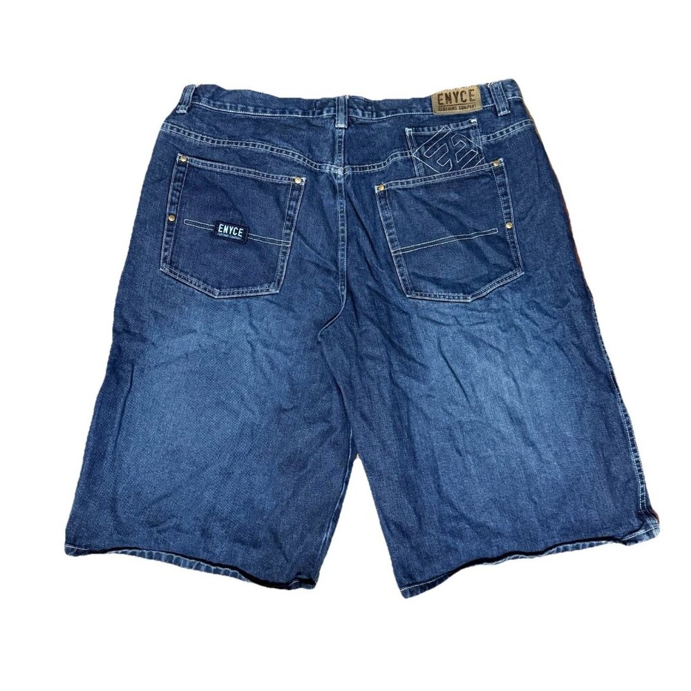 Vintage Enyce Jean Shorts Men Sz 42 Denim Jorts Wide Leg Baggy Skate Y2K Grunge